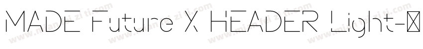 MADE Future X HEADER Light字体转换